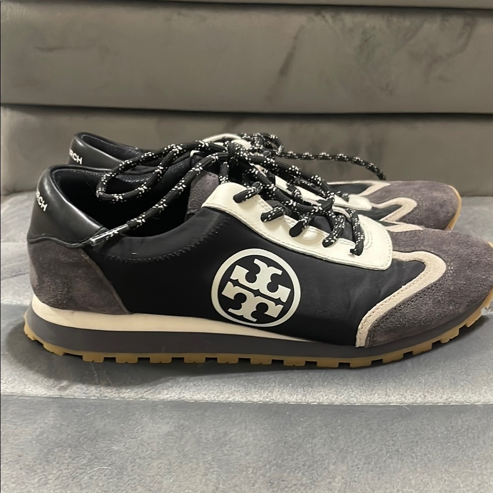 Tory Burch Black and Gray Sneakers